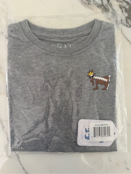 Goat Usa Other - Kids Grey Short Sleeve Football Tee